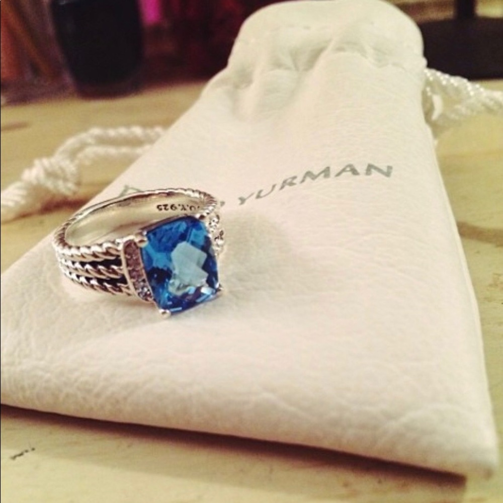 David Yurman Petite Wheaton Ring with Diamonds